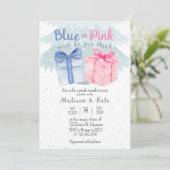 青かピンク、どっちだと思う？性別発表パーティー 招待状 (スタンド正面)