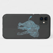 青か灰色象のiPhone 5の箱 Case-Mate iPhoneケース (裏面(横))