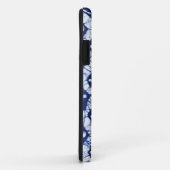 青か白いアフリカのろうけつ染めの箱 Case-Mate iPhoneケース (裏面/右)