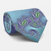 青か緑の螺線形(タイ) ネクタイ (ロール)