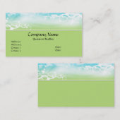 青か緑は上層の名刺を設計しました 名刺 (正面/裏面)