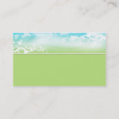 青か緑は上層の名刺を設計しました 名刺 (裏面)