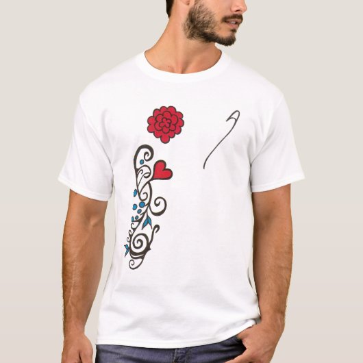 青か赤いモンテレーの開始のティー Tシャツ (正面)