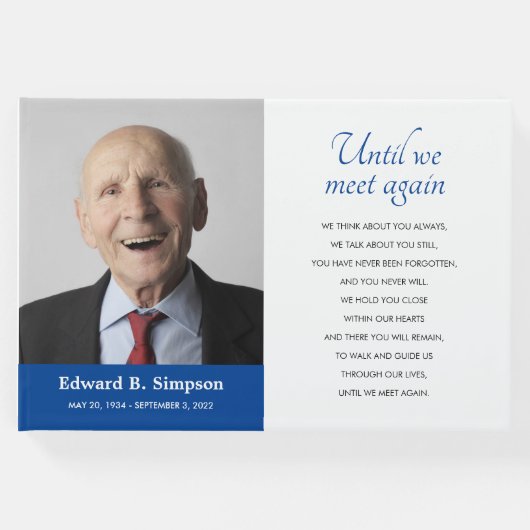 青が再び会うまで記念写真 ゲストブック (正面)