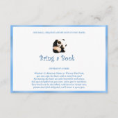 青が本を持ってくるパンダのクマ エンクロージャーカード (正面)