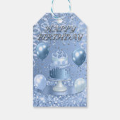 青きらめくお誕生日ケーキ ギフトタグ (裏面)