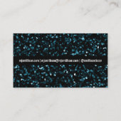 青きらめくグリッター 名刺 (裏面)