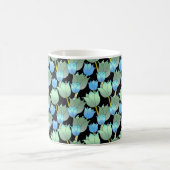 青きらめくフローラファンタジー コーヒーマグカップ (中央)