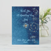 青きらめく新年グリッター応援スターズフローラ シーズンカード (スタンド正面)