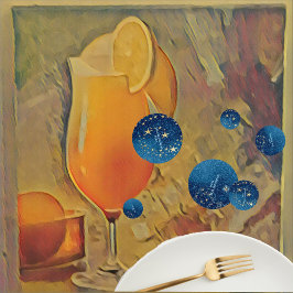 青きらめく新年グリッター星フローラパーティー コンフェッティ