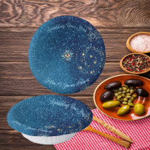 青きらめく新年グリッター星フローラパーティー