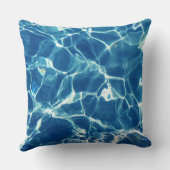 青きらめく水 クッション (裏面)