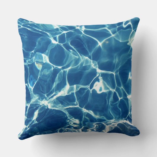 青きらめく水 クッション (裏面)