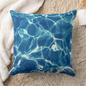 青きらめく水 クッション (ブランケット)