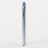 青くきらきら光るな|贅沢な輝きのグリッターのモノグラム Case-Mate iPhoneケース (裏面/右)