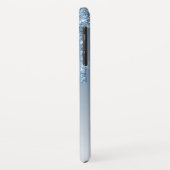 青くきらきら光るな|贅沢な輝きのグリッターのモノグラム Case-Mate iPhoneケース (裏面/左)