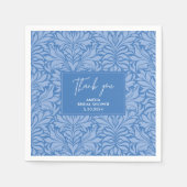 青くなる前に何か青ブライダルシャワー スタンダードカクテルナプキン (正面)