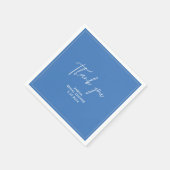 青くなる前に何か青ブライダルシャワー スタンダードカクテルナプキン (角)