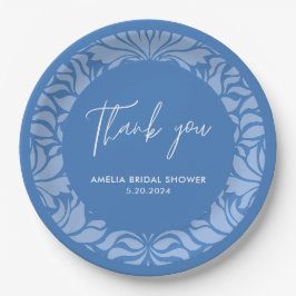 青くなる前に何か青ブライダルシャワー ペーパープレート