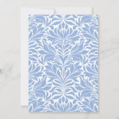 青くなる前に何か青ブライダルシャワー 招待状 (裏面)