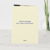 青くなる - ごめんなさいカード サンキューカード (裏面)