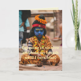 青くなる - ごめんなさいカード サンキューカード