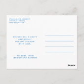 青くるみ割りクリスマスハガキ ポストカード (裏面)