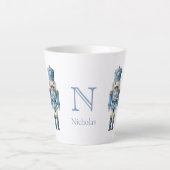 青くるみ割りクリスマス カフェラテマグ (正面)