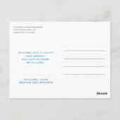 青くるみ割りクリスマス ポストカード (裏面)