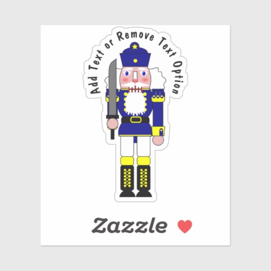 青くるみ割り兵士のクリスマス シール (シート)