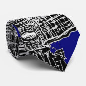 青くイタリアンなカテドラル ネクタイ (ロール)