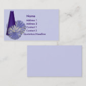 青くカスタムな名刺のチアリーダーをするKRW 名刺 (正面/裏面)