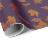 青くカスタムな色の金紅葉 ラッピングペーパー (ロールコーナー)