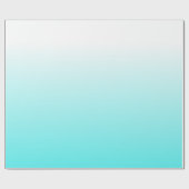 青くグラデーションな勾配へのはっきりしたでカラフルな白 ラッピングペーパー (フラット)