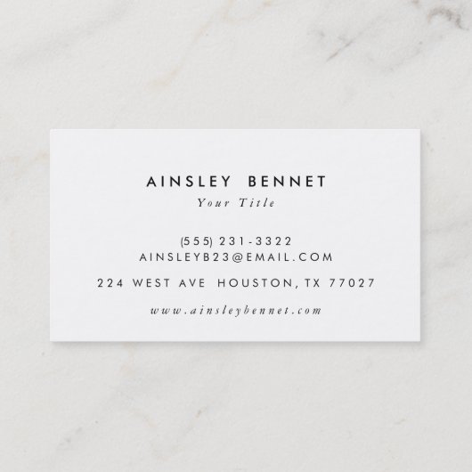 青くグラデーションな水彩画の名刺 名刺 (裏面)