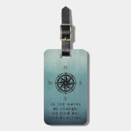 青くグラデーションな海 ラゲッジタグ