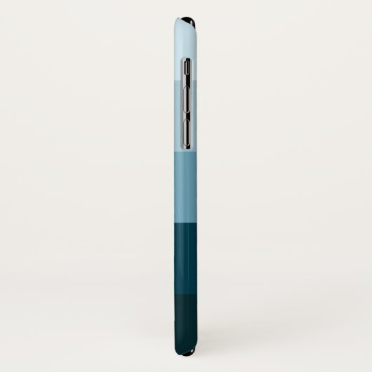 青くシックな広いの陰は縞で飾ります Case-Mate iPhoneケース (裏面/左)