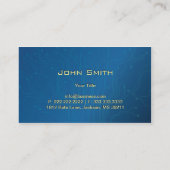 青くハイテクなサーキットボードの名刺 名刺 (裏面)