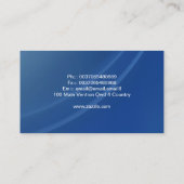青くモダンな名刺 名刺 (裏面)