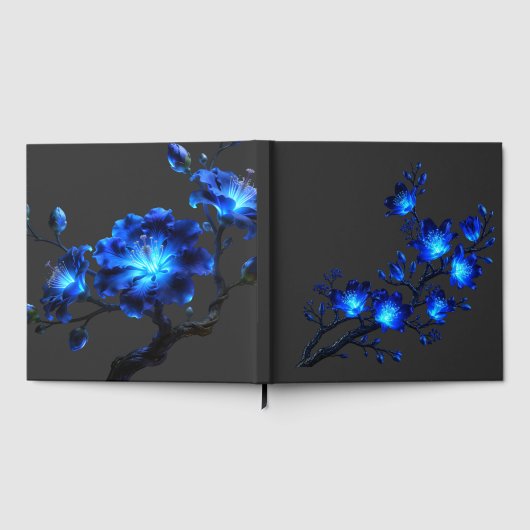 青く光る花の枝 ゲストブック (全面)