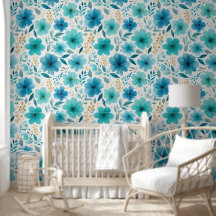 青く咲く花エレガント植物水色