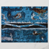 青く塗られた木 チラシ (裏面)