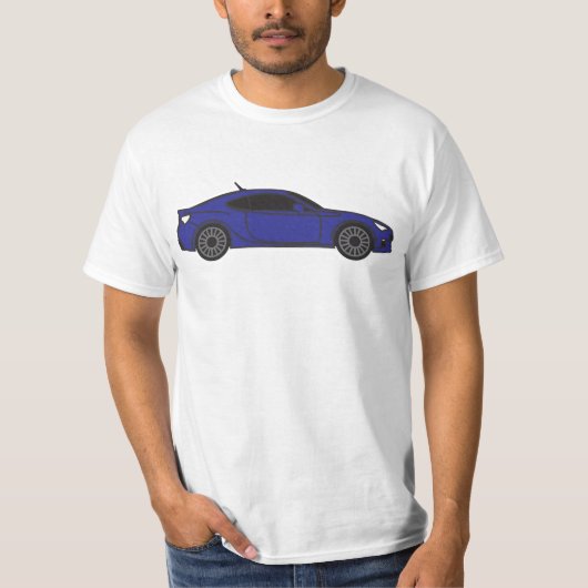 青く大きいBRZ Tシャツ (正面)