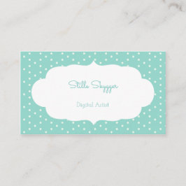 青く小さい正方形 名刺