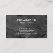 青く幾何学的な三角形パターン 名刺 (裏面)