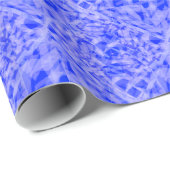青く幾何学的な氷 ラッピングペーパー (ロールコーナー)