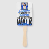 青く歩いて見る|黒2枚の写真卒業 ハンドファン (正面)