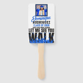 青く歩いて見る|黒2枚の写真卒業 ハンドファン (裏面)