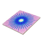 青く爆発する星形タイル タイル (側面)