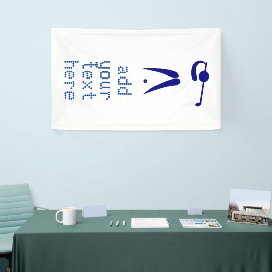 青く白いゴルフプレーヤーのスタイルのカスタムは旗を遊ばします 横断幕 (トレードショー)